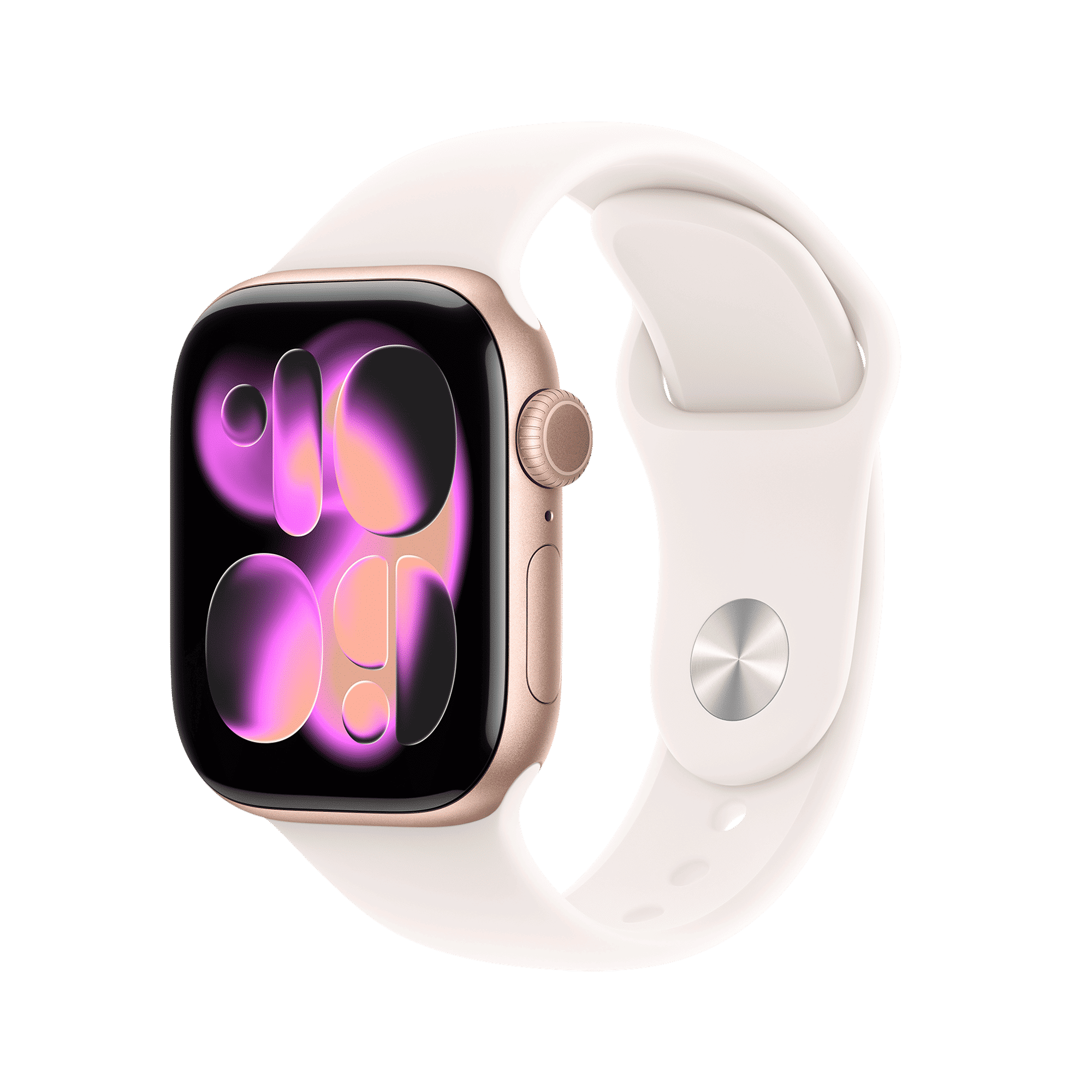 Apple Watch Series 11 GPS with Light Blush Sport Band - S/M (46mm Retina LTPO3 OLED Display, Rose Gold Aluminium Case)_1