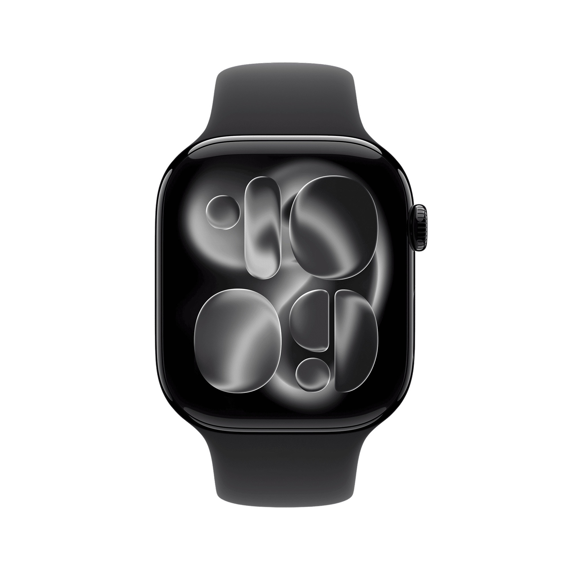 Apple Watch Series 11 GPS+Cellular with Black Sport Band - M/L (46mm Retina LTPO3 OLED Display, Jet Black Aluminium Case)_2