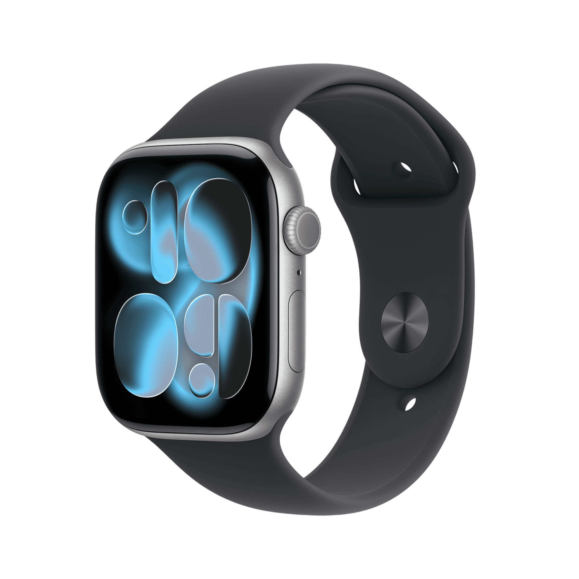 Apple Watch Series 11 GPS+Cellular with Black Sport Band - M/L (46mm Retina LTPO3 OLED Display, Space Grey Aluminium Case)_1