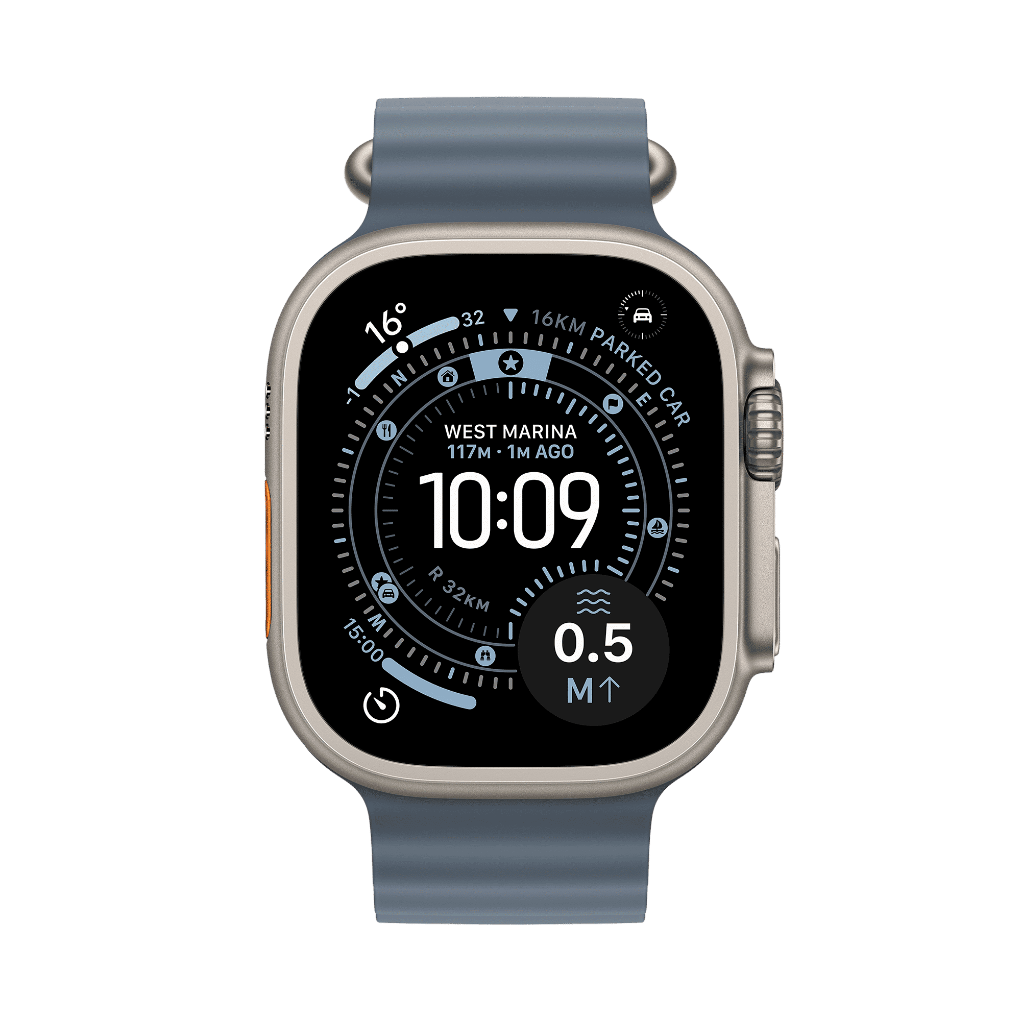 Apple Watch Ultra 3 GPS+Cellular with Ocean Band (49mm Retina LTPO3 OLED Display, Natural Titanium Case) _2