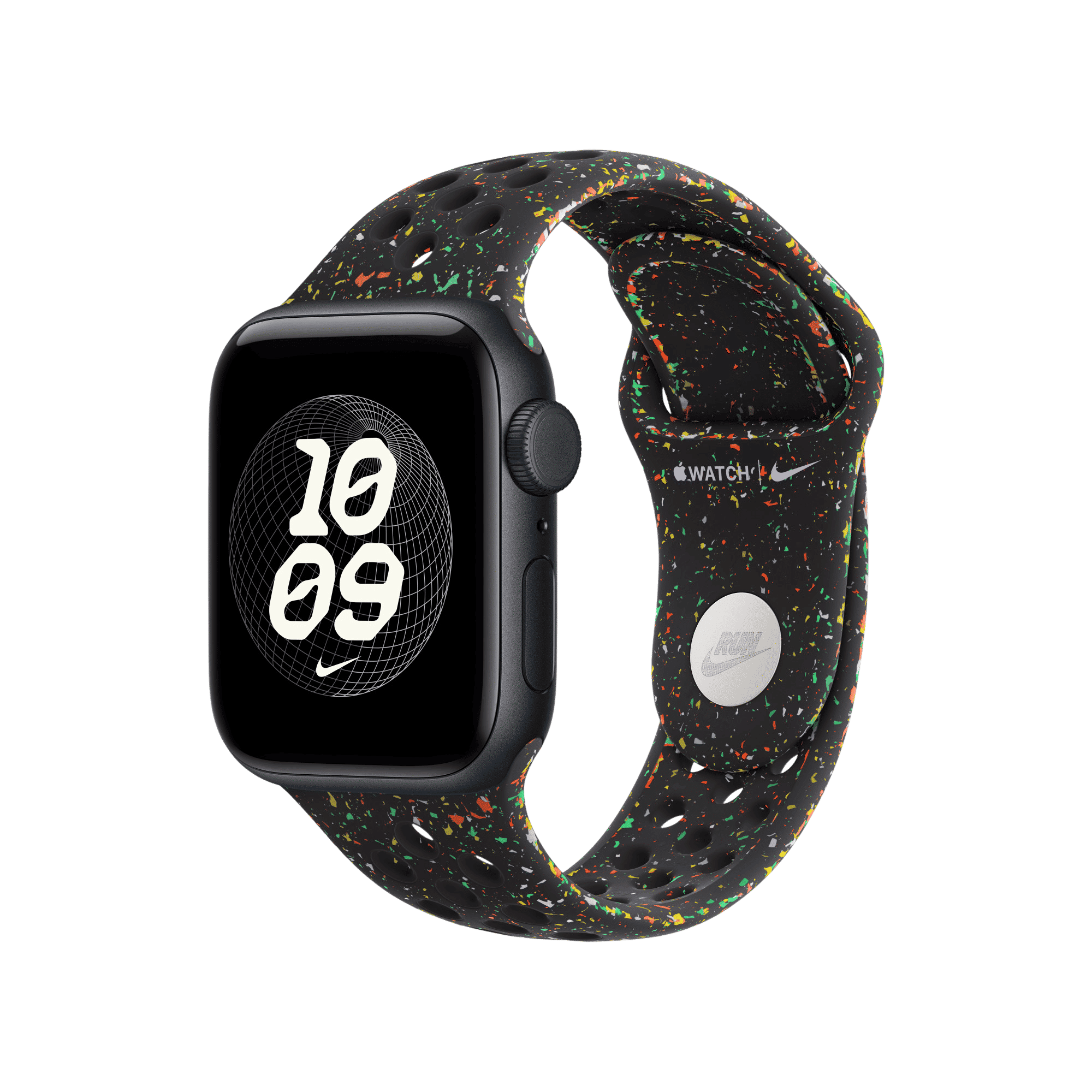 Apple Aluminium & Fluoroelastomer Nike Sport Band for Apple (38mm / 40mm / 41mm, S/M) (Strong & Durable, Midnight Black) Apple Aluminium & Fluoroelastomer Nike Sport Band for Apple (38mm / 40mm / 41mm, S/M) (Strong & Durable, Midnight Black)_3