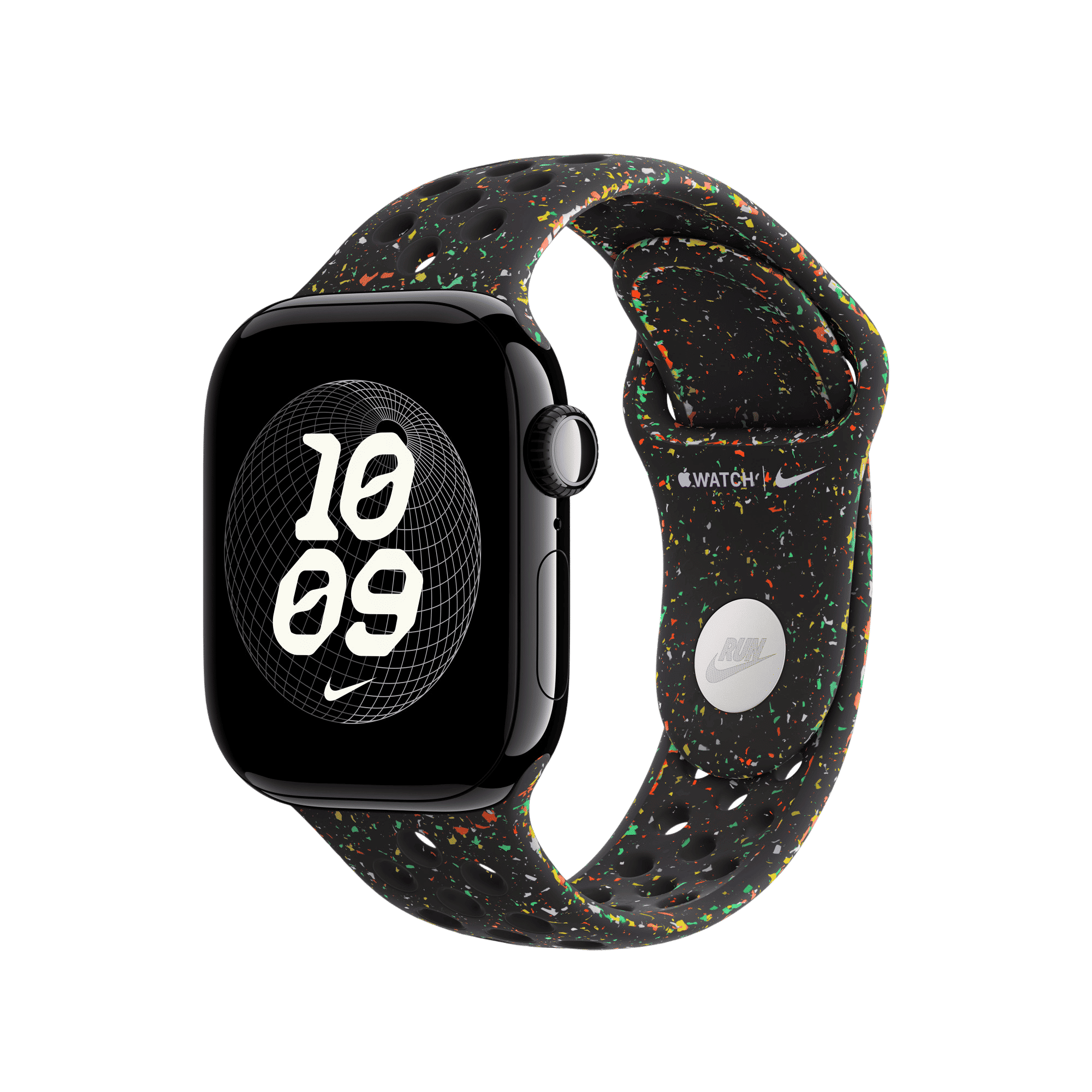 Apple Aluminium & Fluoroelastomer Nike Sport Band for Apple (38mm / 40mm / 41mm / 42mm, M/L) (Strong & Durable, Midnight Black)_3