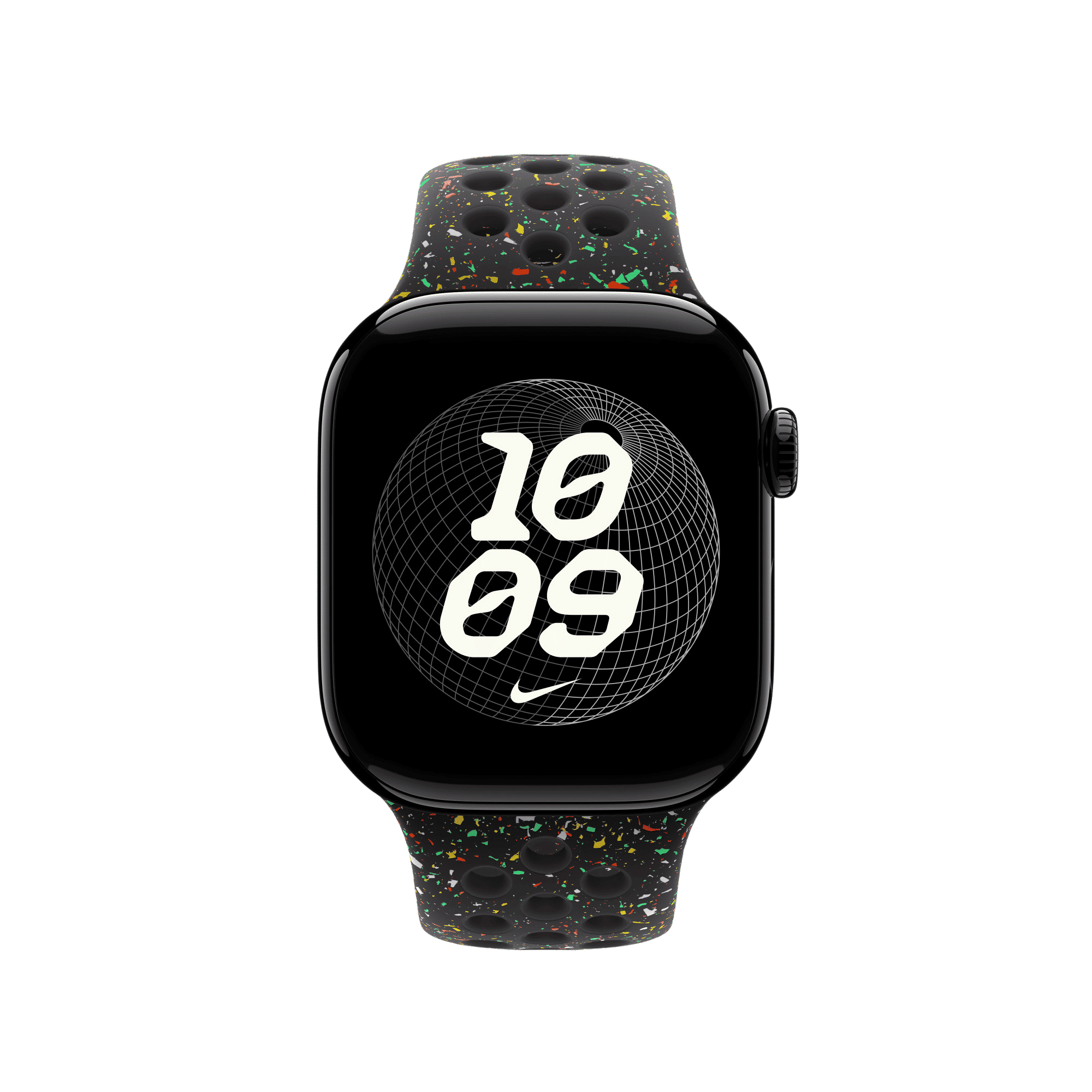 Apple Aluminium & Fluoroelastomer Nike Sport Band for Apple (38mm / 40mm / 41mm / 42mm, M/L) (Strong & Durable, Midnight Black)_4