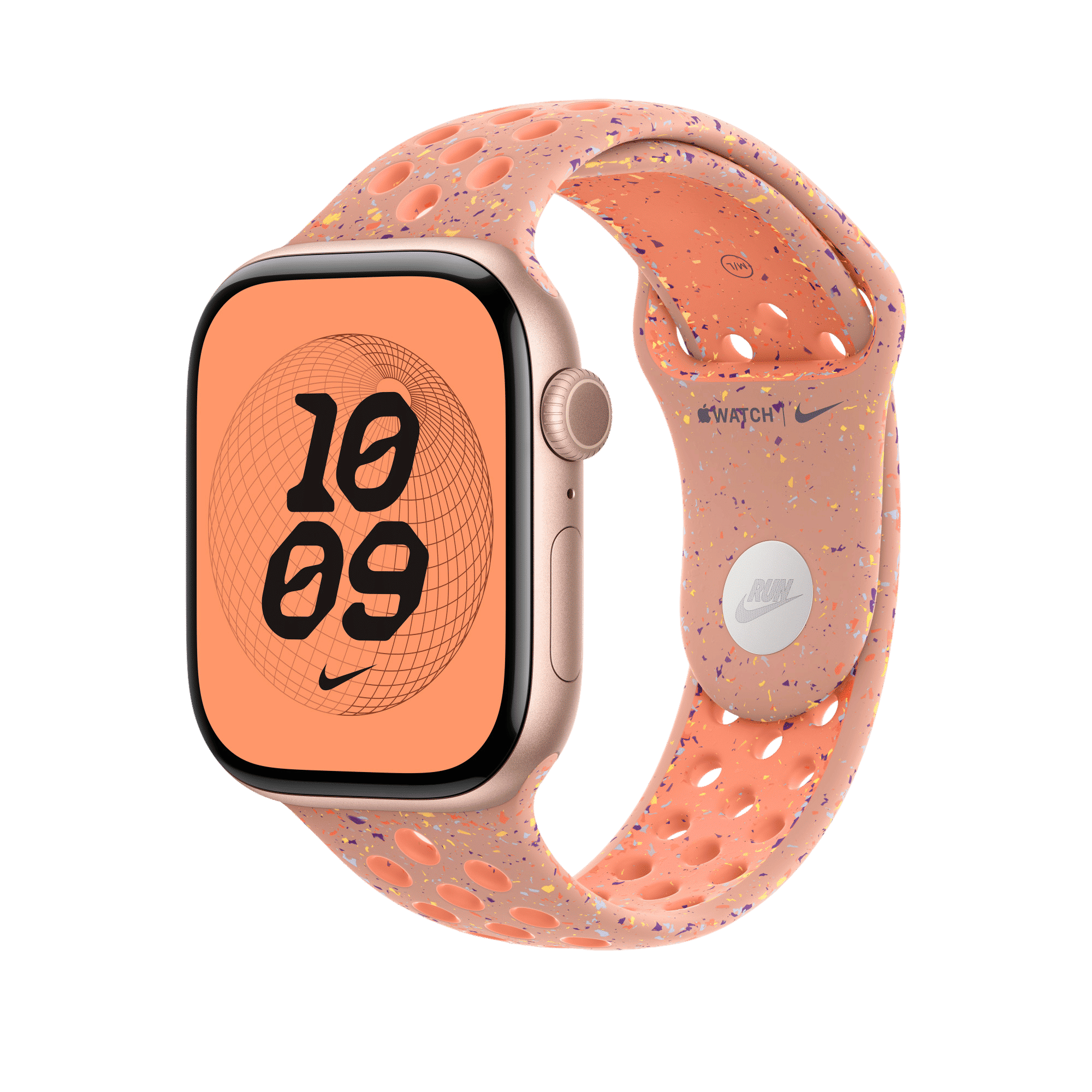 Apple Aluminium & Fluoroelastomer Nike Sport Band for Apple (44mm / 45mm / 46mm / 49mm, S/M) (Strong & Durable, Alpenglow Pink)_3
