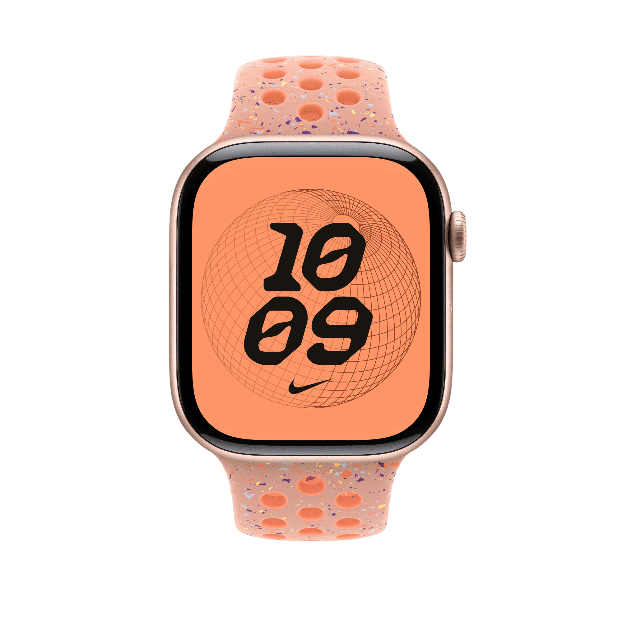 Apple Aluminium & Fluoroelastomer Nike Sport Band for Apple (44mm / 45mm / 46mm / 49mm, S/M) (Strong & Durable, Alpenglow Pink)_4