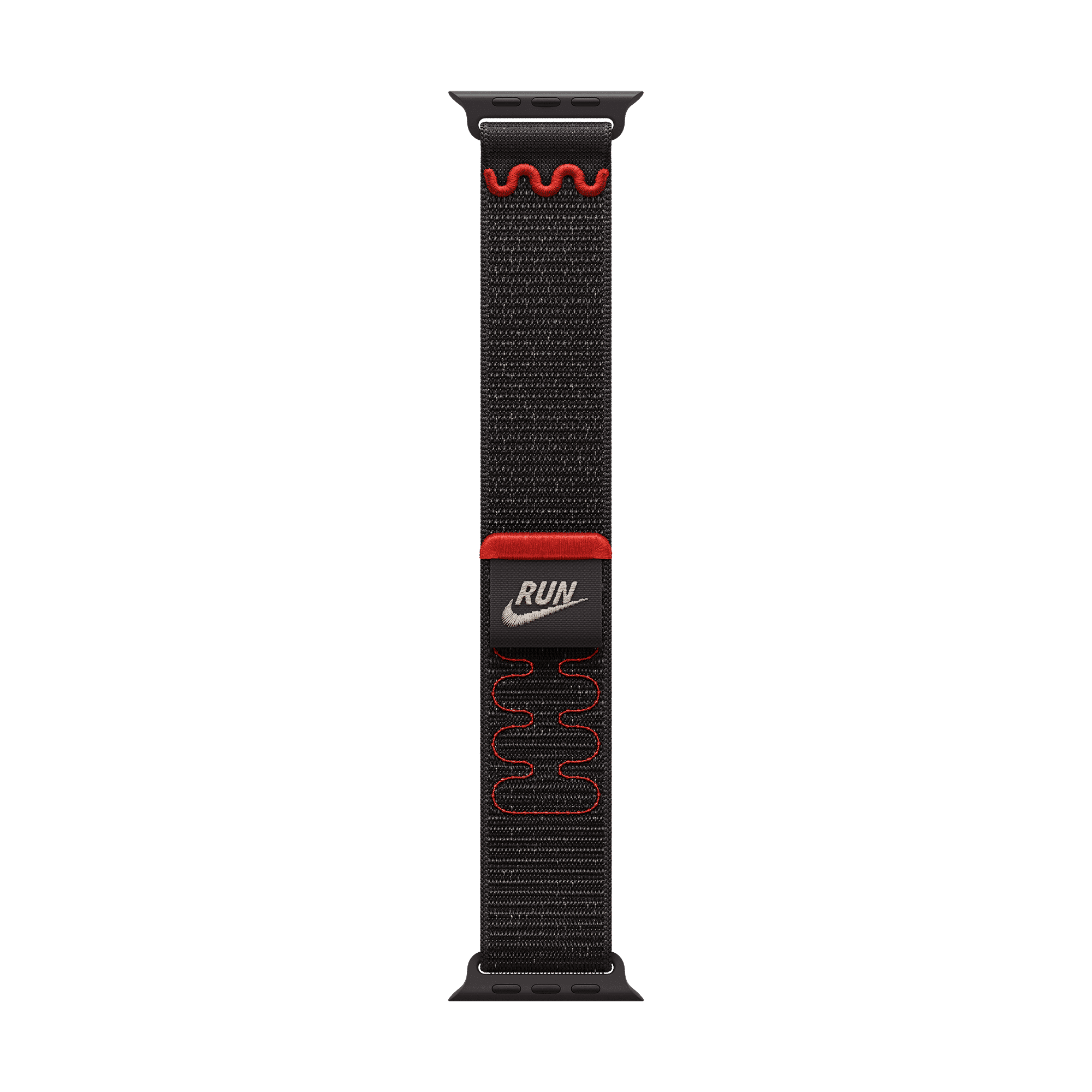 Apple Polyester, Spandex & Nylon Nike Sport Loop for Apple (38mm / 40mm / 41mm) (Hook & Loop Fastener, Midnight Black)_2