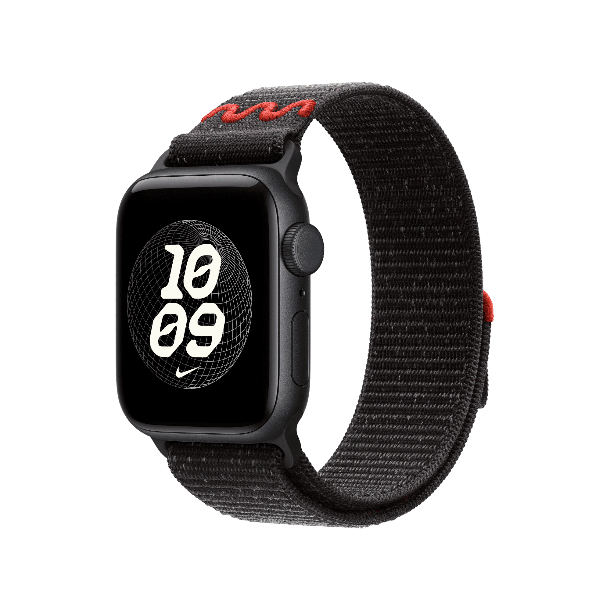 Apple Polyester, Spandex & Nylon Nike Sport Loop for Apple (38mm / 40mm / 41mm) (Hook & Loop Fastener, Midnight Black)_3