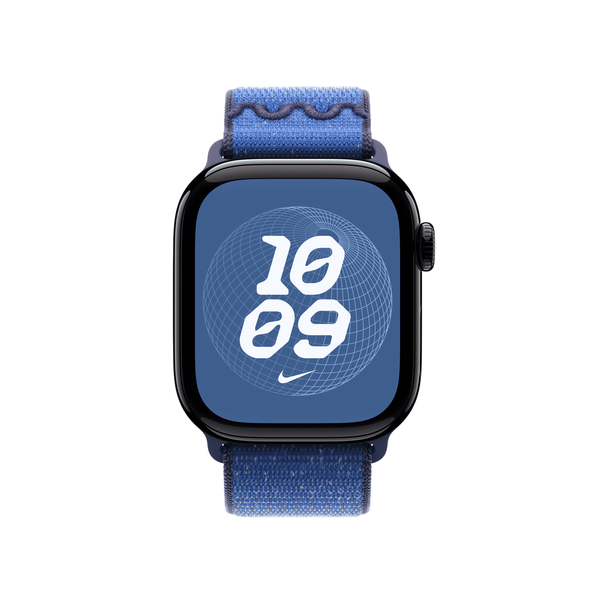 Apple Polyester, Spandex & Nylon Nike Sport Loop for Apple (38mm / 40mm / 41mm / 42mm) (Hook & Loop Fastener, Blue Ribbon)_4