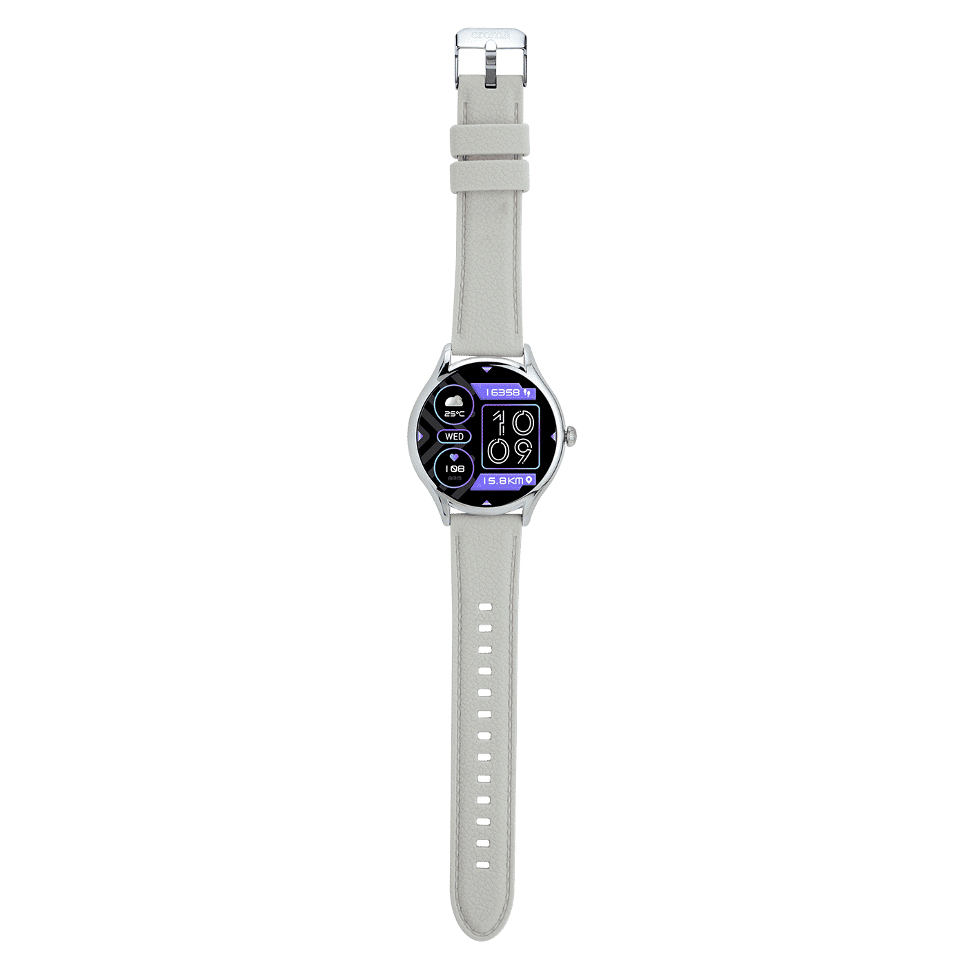 Croma Stride M1 Smartwatch with Bluetooth Calling (36.32mm AMOLED Display, IP67 Water Resistant, Black & Silver Strap)_11