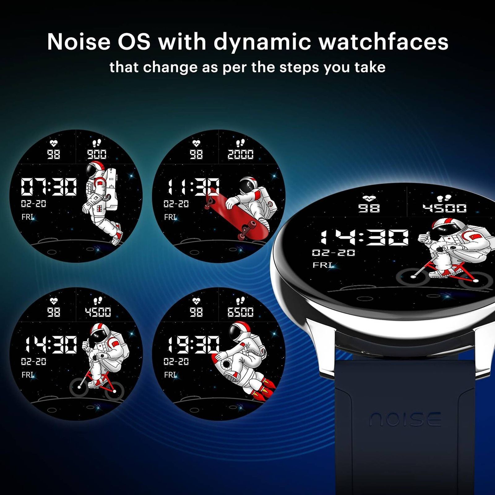 Noise Vortex Plus Smartwatch with Bluetooth Calling (37mm AMOLED Display, IP68 Water Resistant, Jet Black Strap)_7