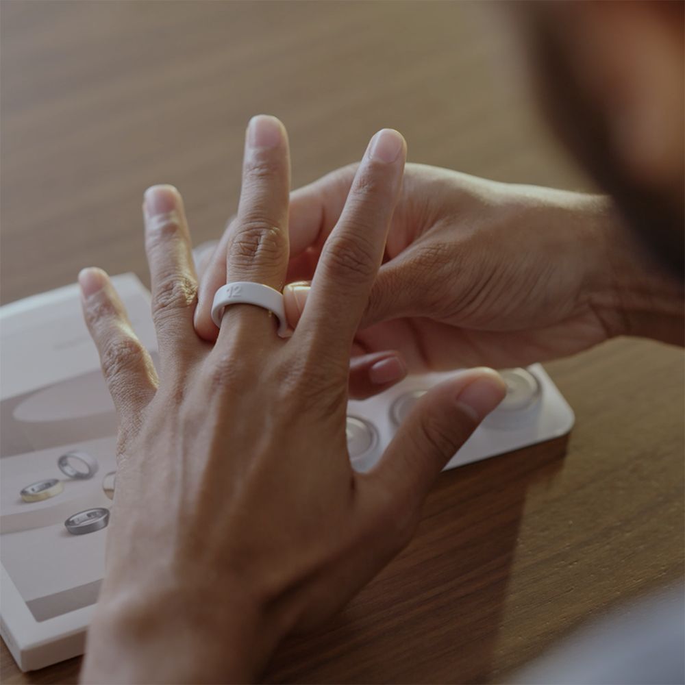 Oura Ring 4 Smart Ring Sizing Kit (Size 04 -15, White)_6