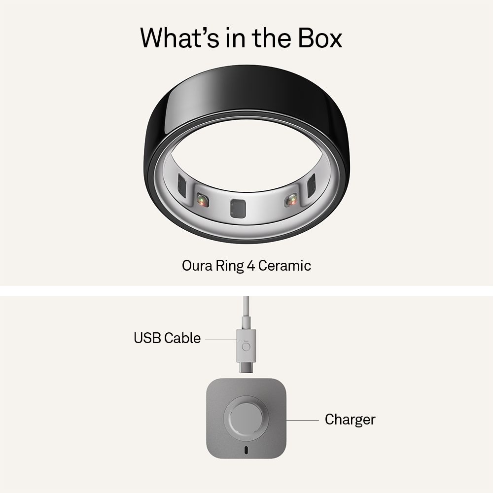 Oura Ring 4 Smart Ring with Activity Tracker (Buy Sizing Kit First, Size 9, Smart Sensing Technology, Black)_9