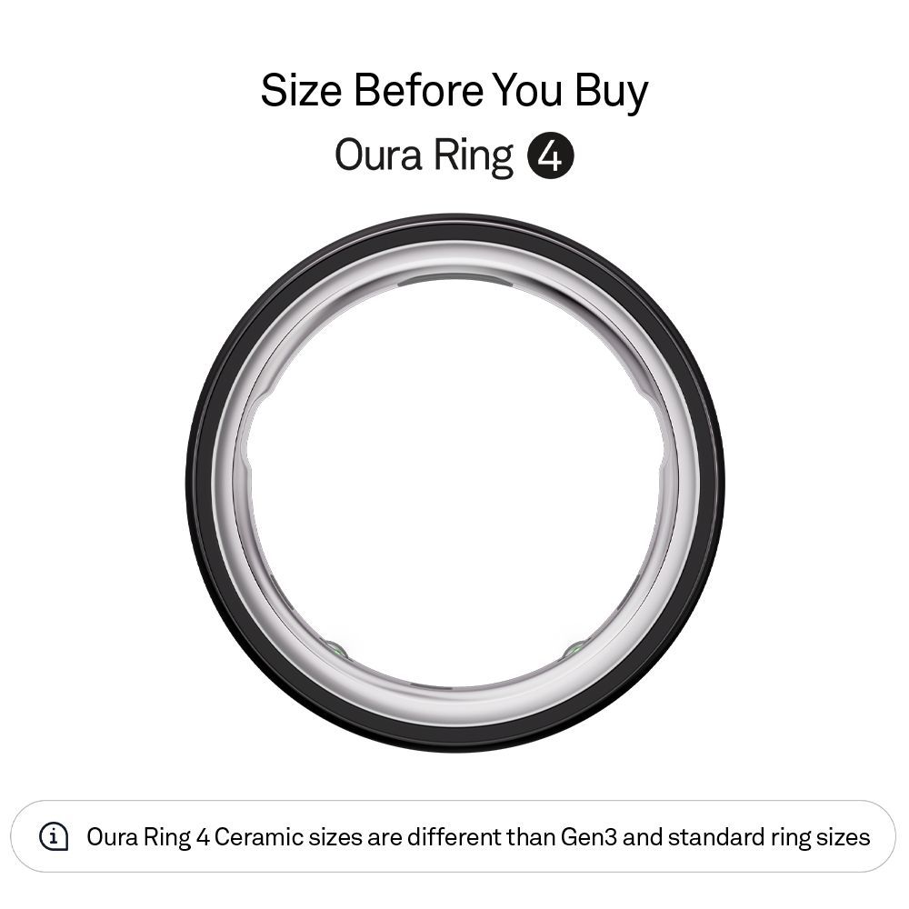 Oura Ring 4 Smart Ring with Activity Tracker (Buy Sizing Kit First, Size 11, Smart Sensing Technology, Black)_3