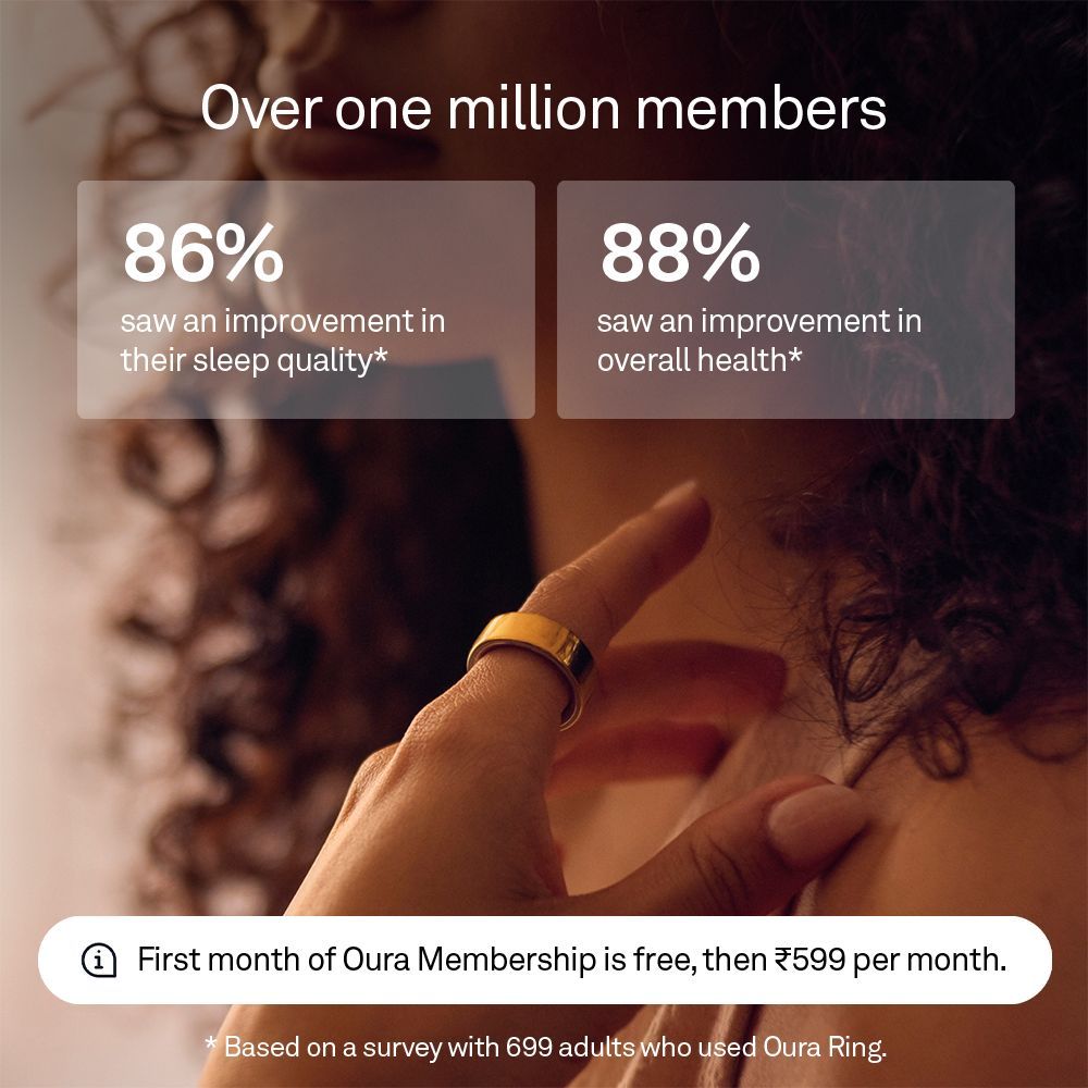 Oura Ring 4 Smart Ring with Activity Tracker (Buy Sizing Kit First, Size 9, Smart Sensing Technology, Gold)_8