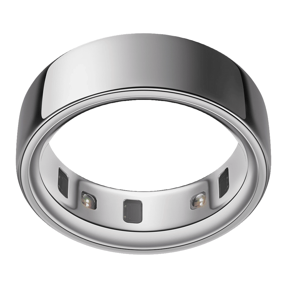 Oura Ring 4 Smart Ring with Activity Tracker (Buy Sizing Kit First, Size 13, Smart Sensing Technology, Silver)_1