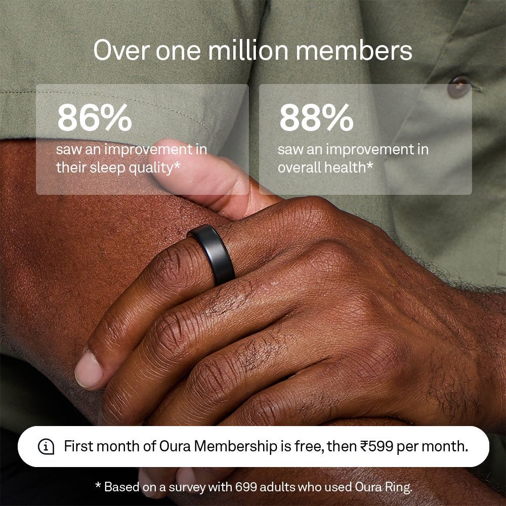 Oura Ring 4 Smart Ring with Activity Tracker (Buy Sizing Kit First, Size 6, Smart Sensing Technology, Stealth Black)_8