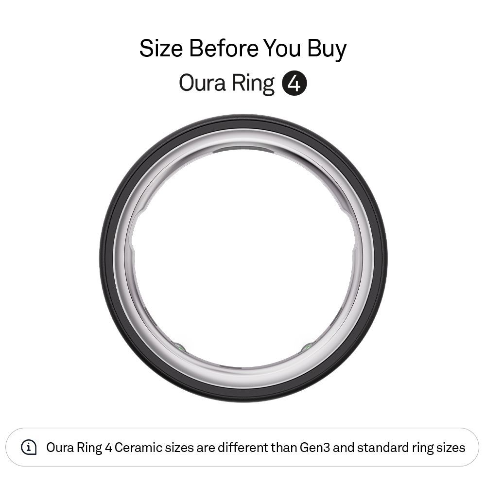 Oura Ring 4 Smart Ring with Activity Tracker (Buy Sizing Kit First, Size 10, Smart Sensing Technology, Stealth Black)_3
