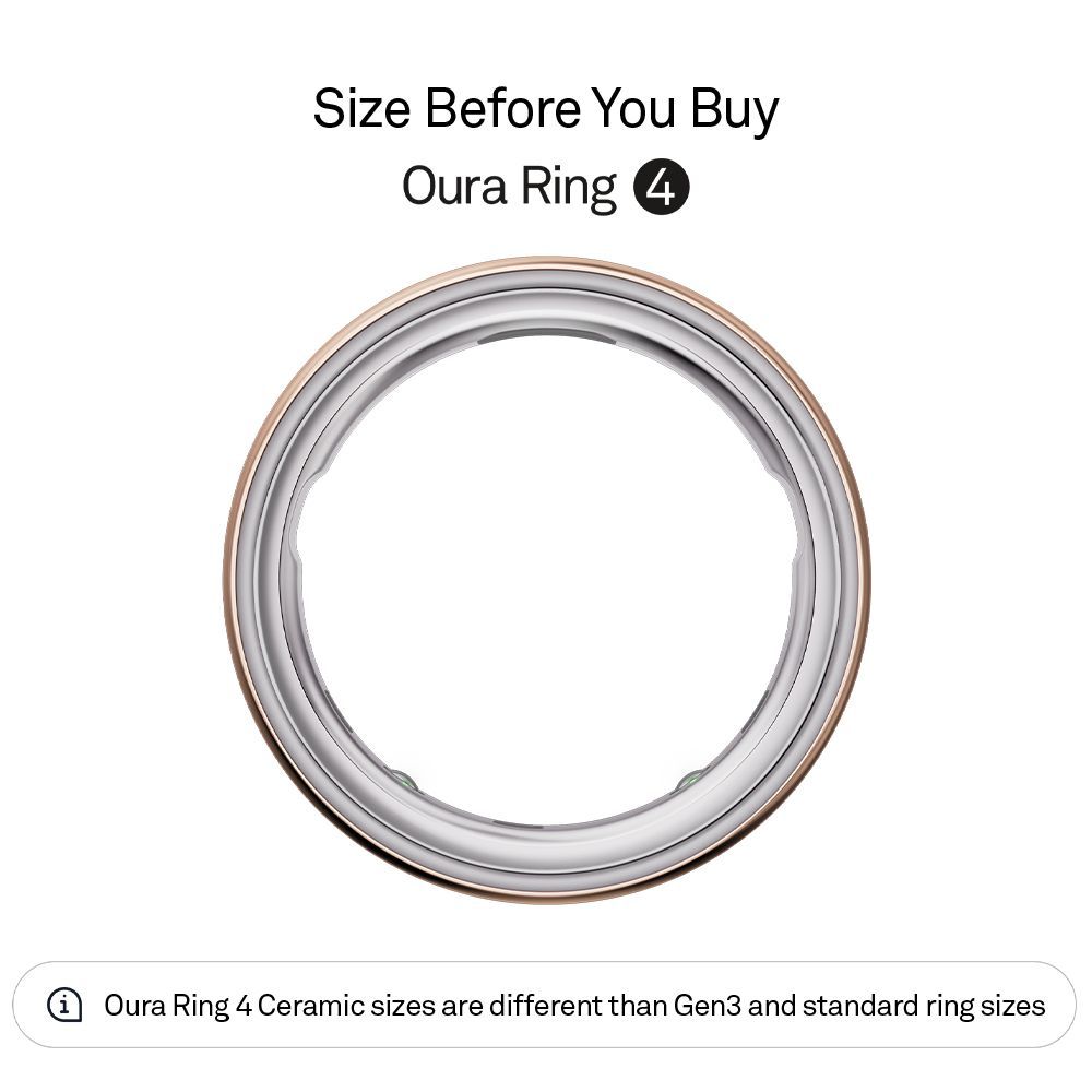 Oura Ring 4 Smart Ring with Activity Tracker (Buy Sizing Kit First, Size 6, Smart Sensing Technology, Rose Gold)_3
