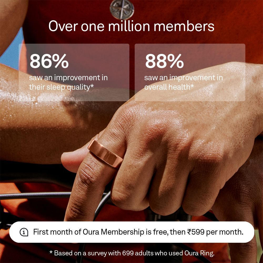 Oura Ring 4 Smart Ring with Activity Tracker (Buy Sizing Kit First, Size 6, Smart Sensing Technology, Rose Gold)_8