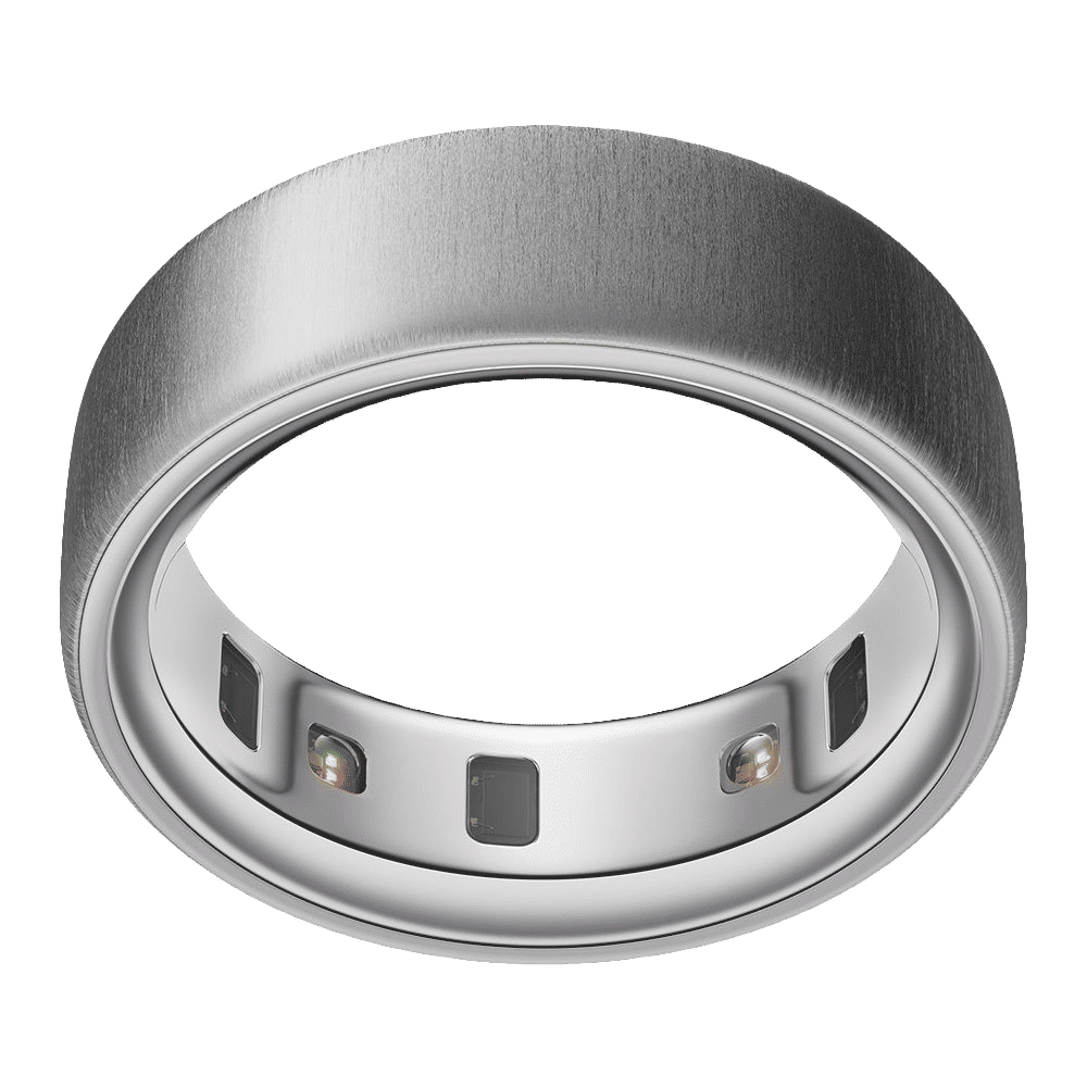 Oura Ring 4 Smart Ring with Activity Tracker (Buy Sizing Kit First, Size 5, Smart Sensing Technology, Brushed Silver)_1