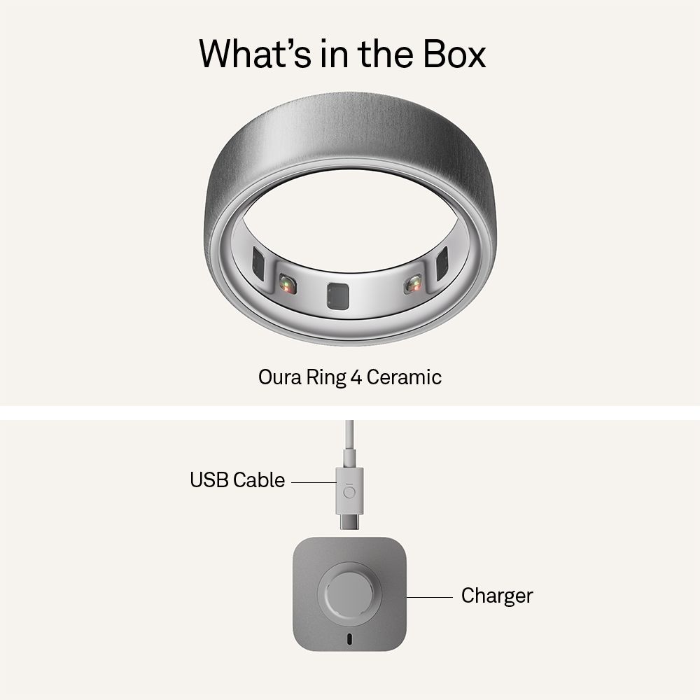 Oura Ring 4 Smart Ring with Activity Tracker (Buy Sizing Kit First, Size 11, Smart Sensing Technology, Brushed Silver)_9
