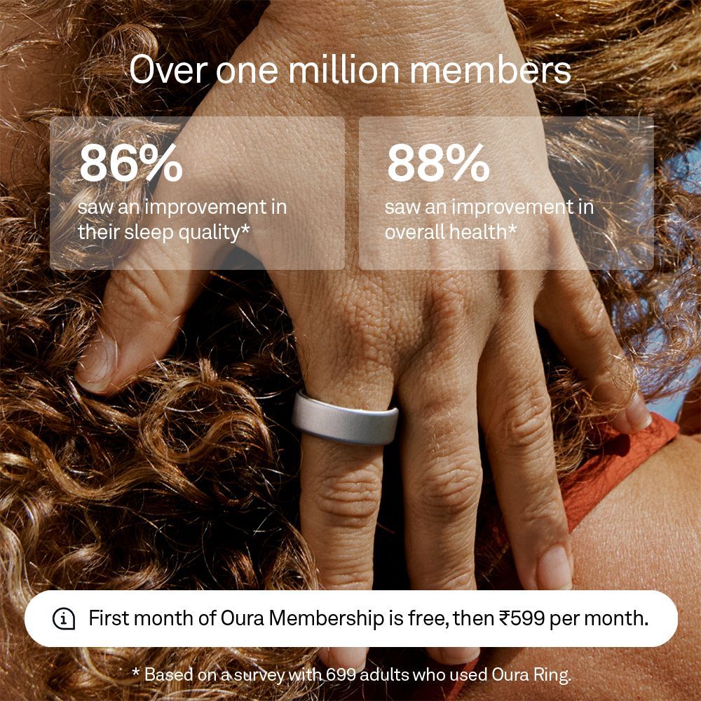 Oura Ring 4 Smart Ring with Activity Tracker (Buy Sizing Kit First, Size 11, Smart Sensing Technology, Brushed Silver)_8