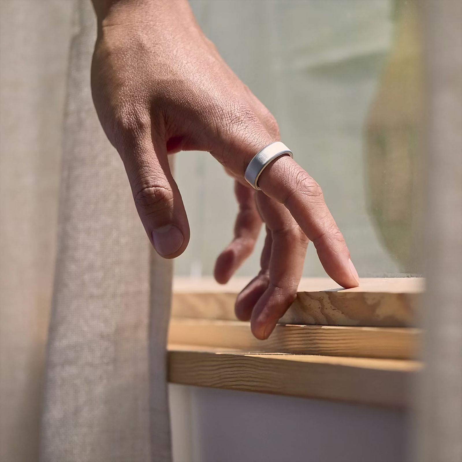 Oura Ring 4 Smart Ring with Activity Tracker (Size 13, Smart Sensing Technology, Brushed Silver)_4