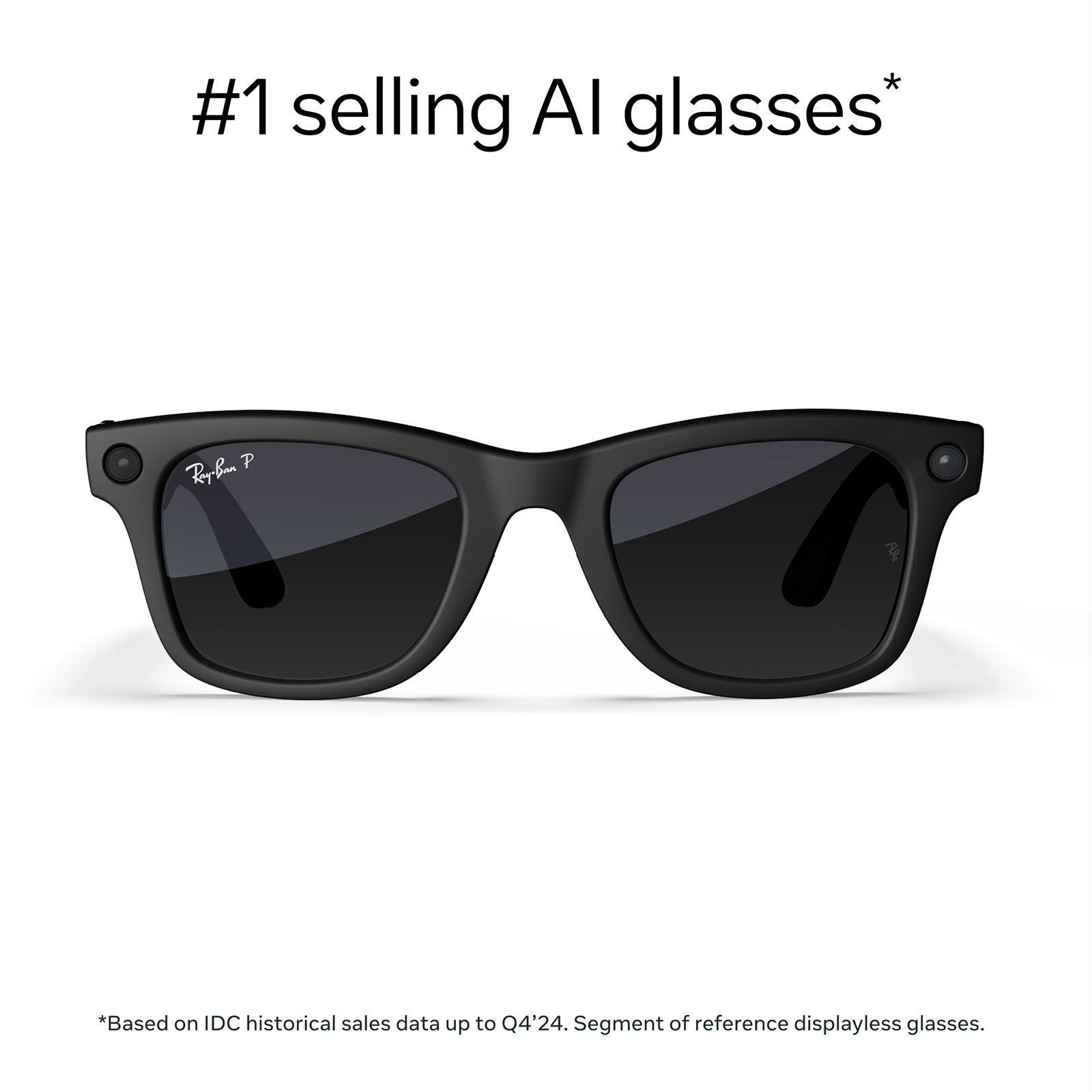Ray-Ban Meta Wayfarer (Gen 1) Meta AI Glasses (12MP Ultra-Wide Camera, AI Voice Assistant, Open-ear Audio, Live Translation, Grey Polarised Lenses, Large, Matte Black) Ray-Ban Meta Wayfarer (Gen 1) Meta AI Glasses (12MP Ultra-Wide Camera, AI Voice Assistant, Open-ear Audio, Live Translation, Grey Polarised Lenses, Large, Matte Black)_3