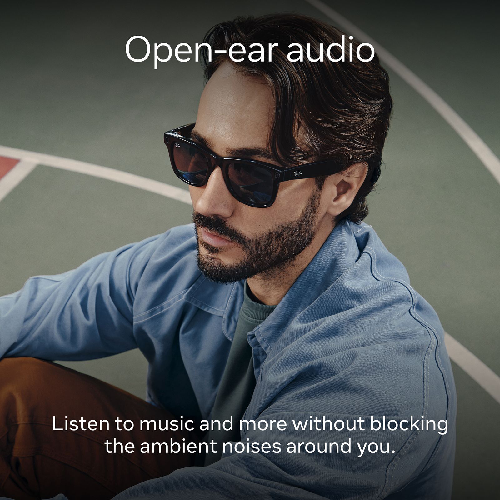 Ray-Ban Meta Wayfarer (Gen 1) Meta AI Glasses (12MP Ultra-Wide Camera, AI Voice Assistant, Open-ear Audio, Live Translation, Grey Polarised Lenses, Large, Matte Black) Ray-Ban Meta Wayfarer (Gen 1) Meta AI Glasses (12MP Ultra-Wide Camera, AI Voice Assistant, Open-ear Audio, Live Translation, Grey Polarised Lenses, Large, Matte Black)_5