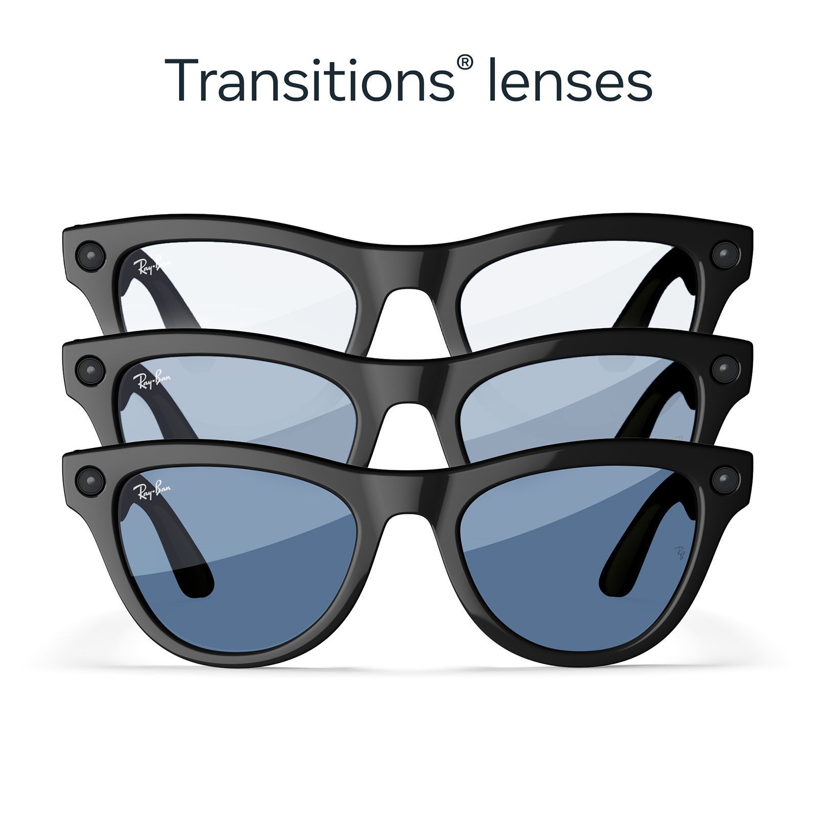 Ray-Ban Meta Skyler (Gen 1) Meta AI Glasses (12MP Ultra-Wide Camera, AI Voice Assistant, Open-ear Audio, Live Translation, Blue Polarised Lenses, Standard, Shiny Black) Ray-Ban Meta Skyler (Gen 1) Meta AI Glasses (12MP Ultra-Wide Camera, AI Voice Assistant, Open-ear Audio, Live Translation, Blue Polarised Lenses, Standard, Shiny Black)_3