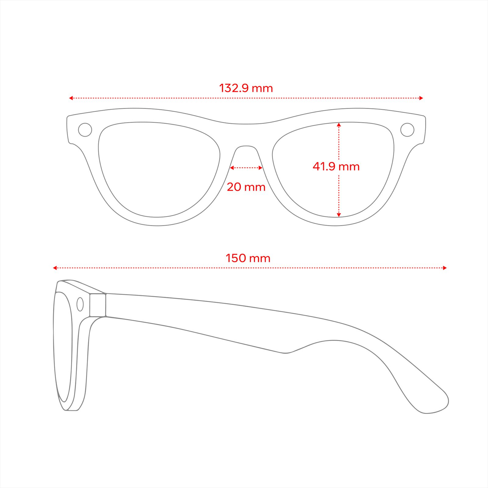 Ray-Ban Meta Skyler (Gen 1) Meta AI Glasses (12MP Ultra-Wide Camera, AI Voice Assistant, Open-ear Audio, Live Translation, Blue Polarised Lenses, Standard, Shiny Black) Ray-Ban Meta Skyler (Gen 1) Meta AI Glasses (12MP Ultra-Wide Camera, AI Voice Assistant, Open-ear Audio, Live Translation, Blue Polarised Lenses, Standard, Shiny Black)_8