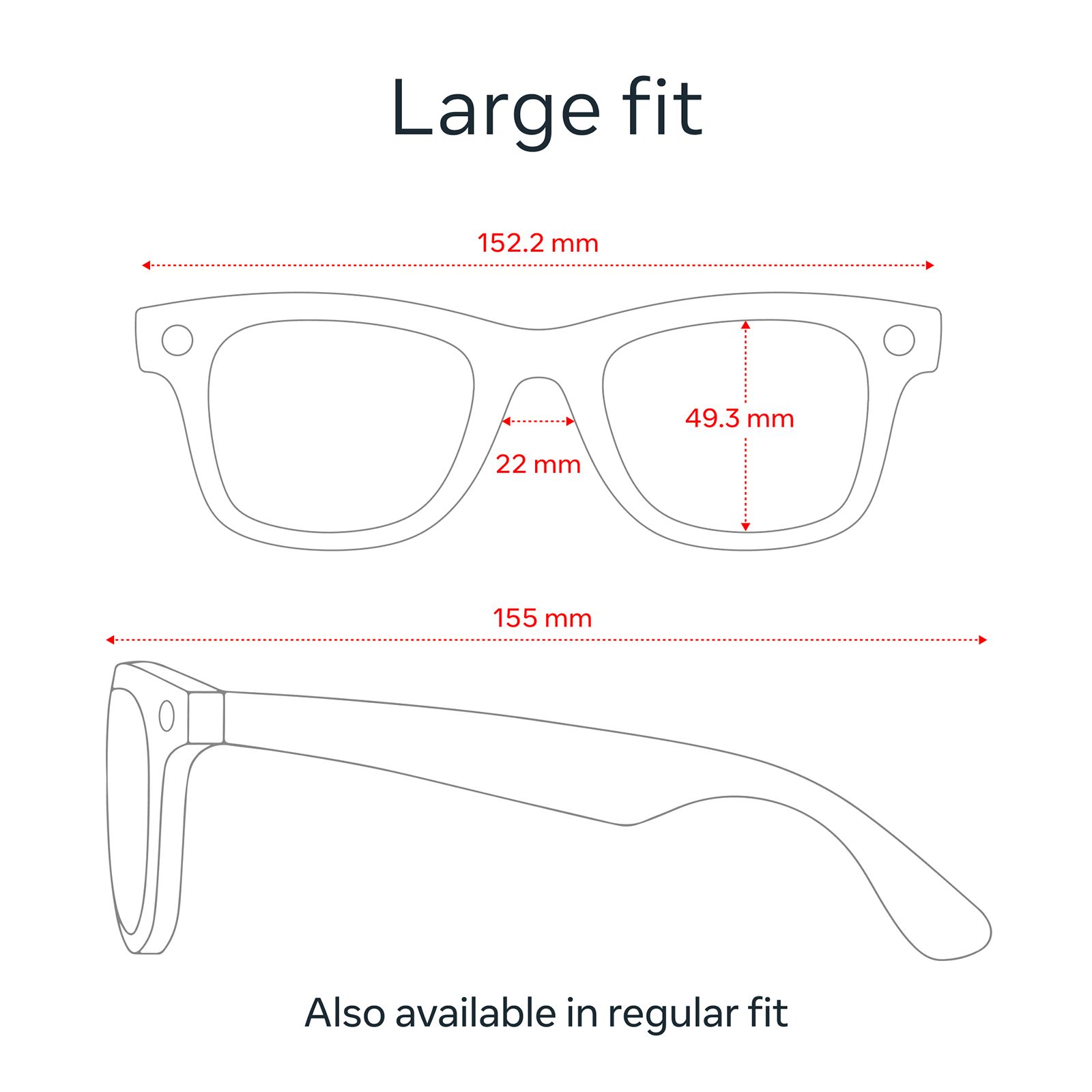 Ray-Ban Meta Wayfarer (Gen 1) Meta AI Glasses (12MP Ultra-Wide Camera, AI Voice Assistant, Open-ear Audio, Live Translation, Transitions Graphite Green Lenses, Large, Matte Black) Ray-Ban Meta Wayfarer (Gen 1) Meta AI Glasses (12MP Ultra-Wide Camera, AI Voice Assistant, Open-ear Audio, Live Translation, Transitions Graphite Green Lenses, Large, Matte Black)_8