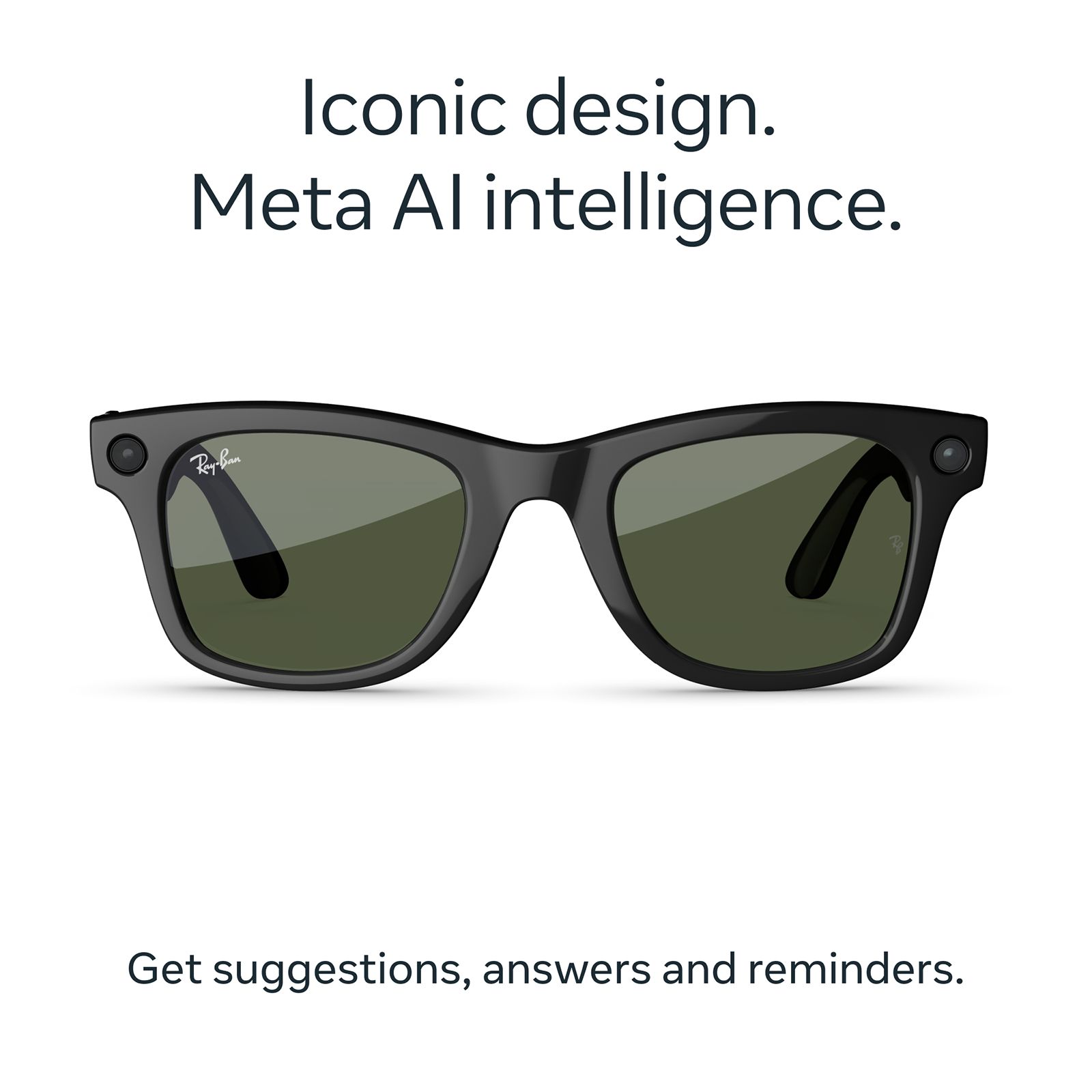 Ray-Ban Meta Wayfarer (Gen 2) Meta AI Glasses (12MP Ultra-Wide Camera, AI Voice Assistant, Open-ear Audio, Live Translation, Green Lenses, Standard, Shiny Black) Ray-Ban Meta Wayfarer (Gen 2) Meta AI Glasses (12MP Ultra-Wide Camera, AI Voice Assistant, Open-ear Audio, Live Translation, Green Lenses, Standard, Shiny Black)_3