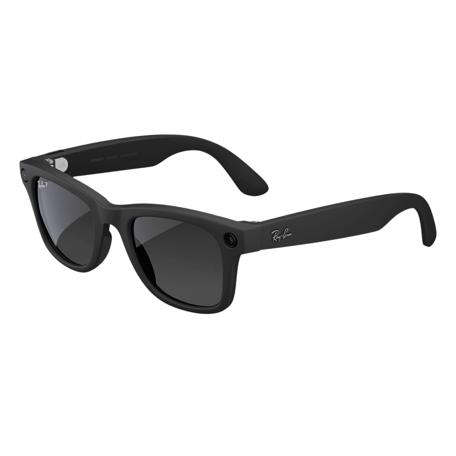 Ray-Ban Meta Wayfarer (Gen 2) Meta AI Glasses (12MP Ultra-Wide Camera, AI Voice Assistant, Open-ear Audio, Live Translation, Gradient Graphite Polarised Lenses, Standard, Matte Black)_1