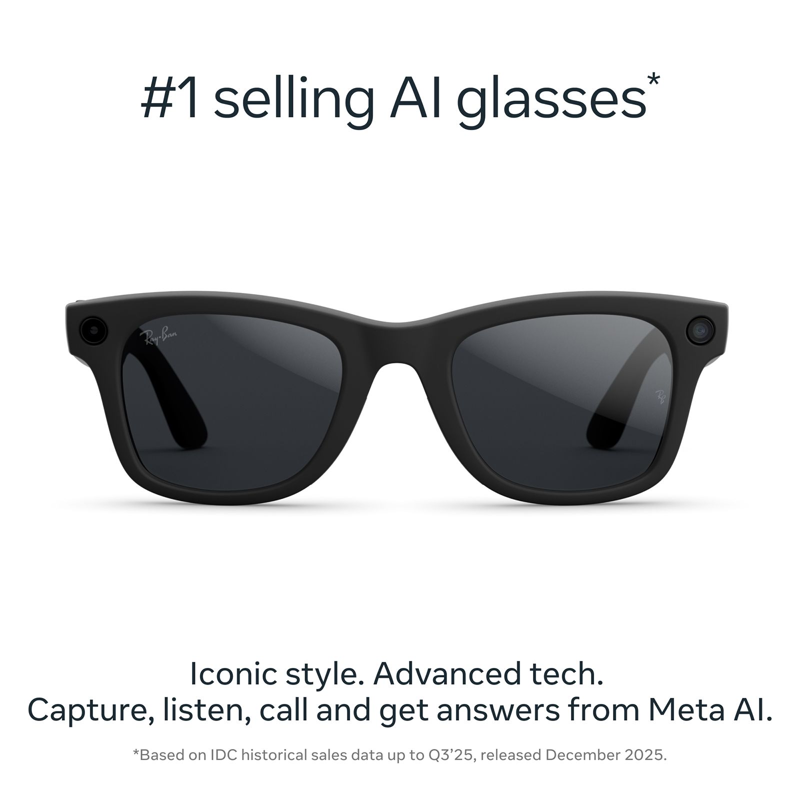 Ray-Ban Meta Wayfarer (Gen 2) Meta AI Glasses (12MP Ultra-Wide Camera, AI Voice Assistant, Open-ear Audio, Live Translation, Transitions Grey Lenses, Large, Matte Black) Ray-Ban Meta Wayfarer (Gen 2) Meta AI Glasses (12MP Ultra-Wide Camera, AI Voice Assistant, Open-ear Audio, Live Translation, Transitions Grey Lenses, Large, Matte Black)_2