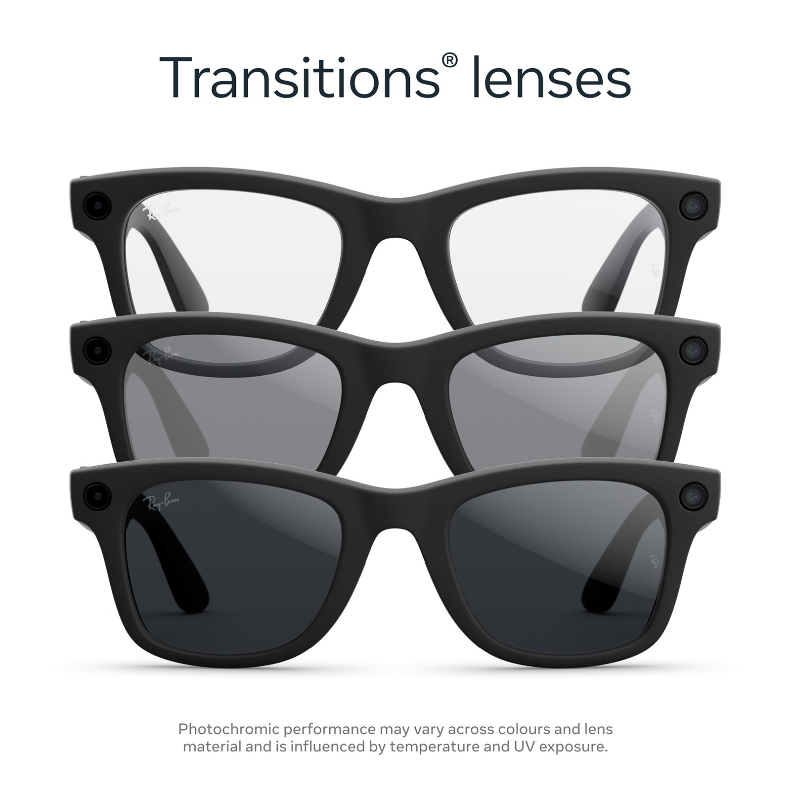 Ray-Ban Meta Wayfarer (Gen 2) Meta AI Glasses (12MP Ultra-Wide Camera, AI Voice Assistant, Open-ear Audio, Live Translation, Transitions Grey Lenses, Large, Matte Black) Ray-Ban Meta Wayfarer (Gen 2) Meta AI Glasses (12MP Ultra-Wide Camera, AI Voice Assistant, Open-ear Audio, Live Translation, Transitions Grey Lenses, Large, Matte Black)_4