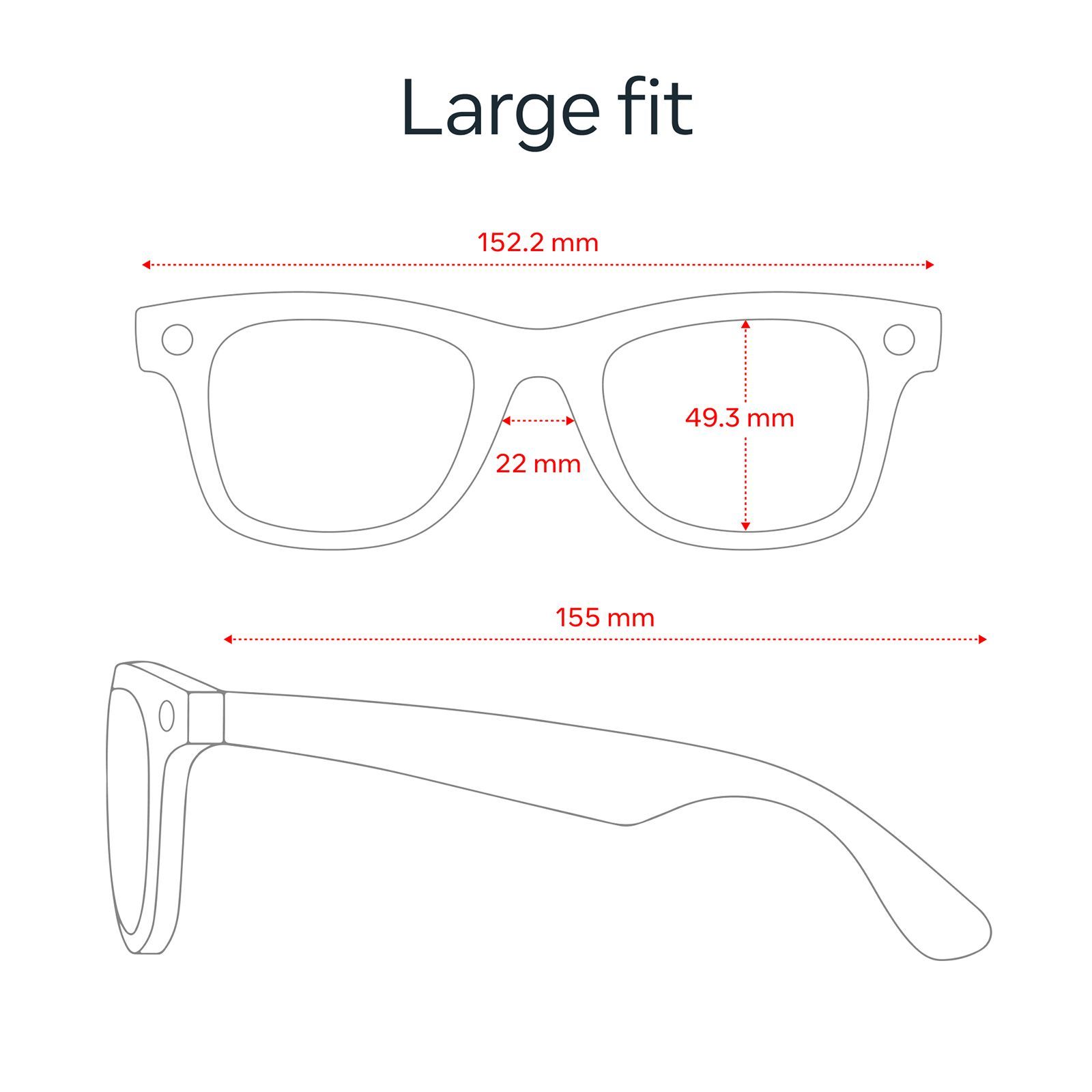Ray-Ban Meta Wayfarer (Gen 2) Meta AI Glasses (12MP Ultra-Wide Camera, AI Voice Assistant, Open-ear Audio, Live Translation, Transitions Grey Lenses, Large, Matte Black) Ray-Ban Meta Wayfarer (Gen 2) Meta AI Glasses (12MP Ultra-Wide Camera, AI Voice Assistant, Open-ear Audio, Live Translation, Transitions Grey Lenses, Large, Matte Black)_7