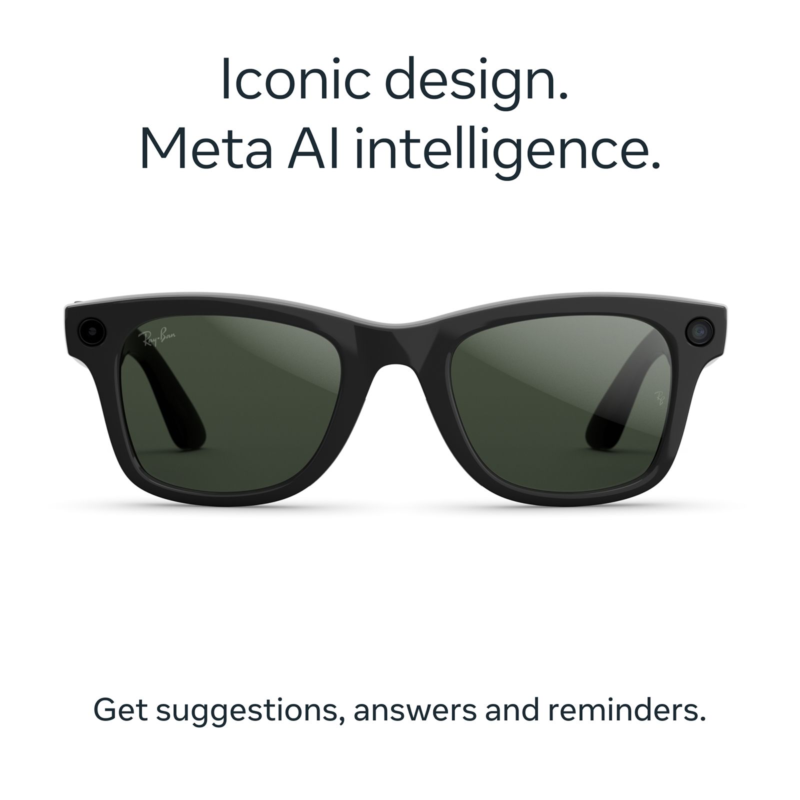 Ray-Ban Meta Wayfarer (Gen 2) Meta AI Glasses (12MP Ultra-Wide Camera, AI Voice Assistant, Open-ear Audio, Live Translation, Transitions Graphite Green Lenses, Standard, Shiny Black) Ray-Ban Meta Wayfarer (Gen 2) Meta AI Glasses (12MP Ultra-Wide Camera, AI Voice Assistant, Open-ear Audio, Live Translation, Transitions Graphite Green Lenses, Standard, Shiny Black)_3