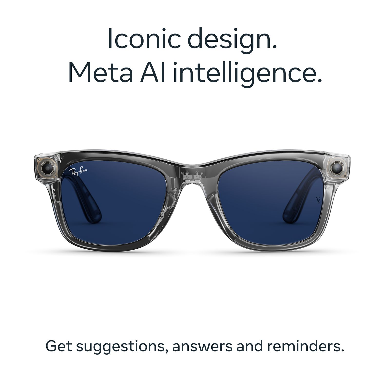 Ray-Ban Meta Wayfarer (Gen 2) Meta AI Glasses (12MP Ultra-Wide Camera, AI Voice Assistant, Open-ear Audio, Live Translation, Transitions Sapphire Lenses, Standard, Grey) Ray-Ban Meta Wayfarer (Gen 2) Meta AI Glasses (12MP Ultra-Wide Camera, AI Voice Assistant, Open-ear Audio, Live Translation, Transitions Sapphire Lenses, Standard, Grey)_3