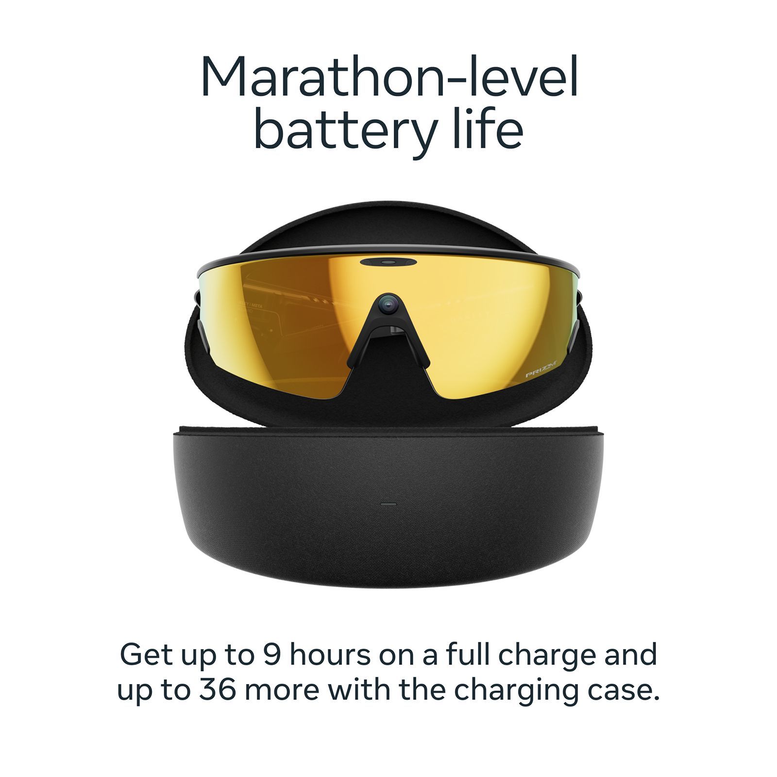 Oakley Meta Vanguard Meta AI Glasses (12MP Ultra-Wide Camera, AI Voice Assistant, Open-ear Audio, Live Translation, Prizm 24K, Standard, Matte Black) Oakley Meta Vanguard Meta AI Glasses (12MP Ultra-Wide Camera, AI Voice Assistant, Open-ear Audio, Live Translation, Prizm 24K, Standard, Matte Black)_3