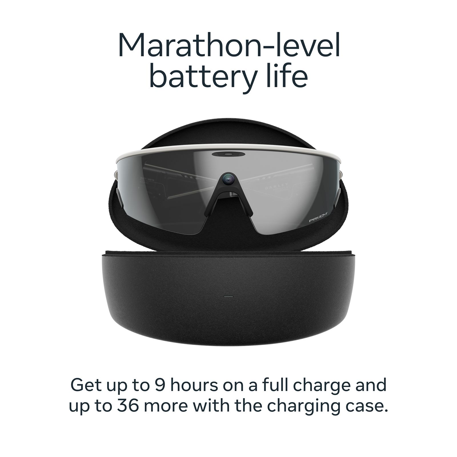 Oakley Meta Vanguard Meta AI Glasses (12MP Ultra-Wide Camera, AI Voice Assistant, Open-ear Audio, Live Translation, Prizm Black Lenses, Standard, White)_3