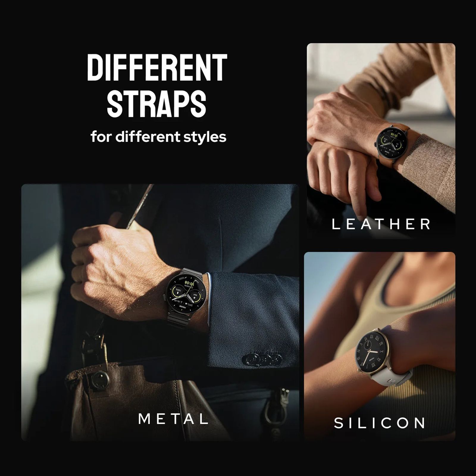 Noisefit Pro 6R Smartwatch with Bluetooth Calling (37mm AMOLED Display, IP68 Dust & 3ATM Water Resistance, Pure Titanium Strap)_7