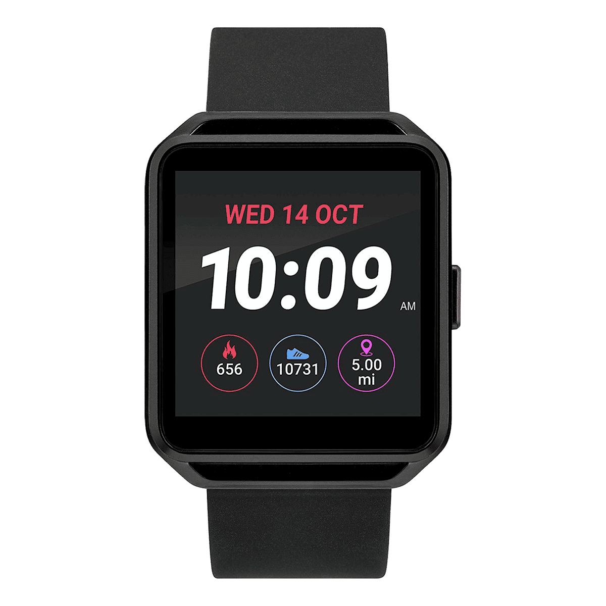 Timex iConnect Smart Watch (40mm) (Touchscreen Color Display, TW5M31200, Black, Silicone Band)_1