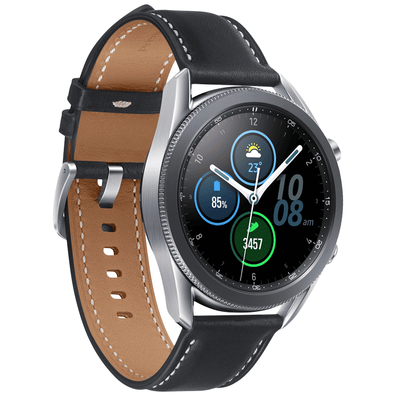 SAMSUNG Galaxy Watch3 GPS+Wi-Fi+Bluetooth Tizen OS Smartwatch (45mm Super AMOLED Display, Water Resistant, Black Strap)_2