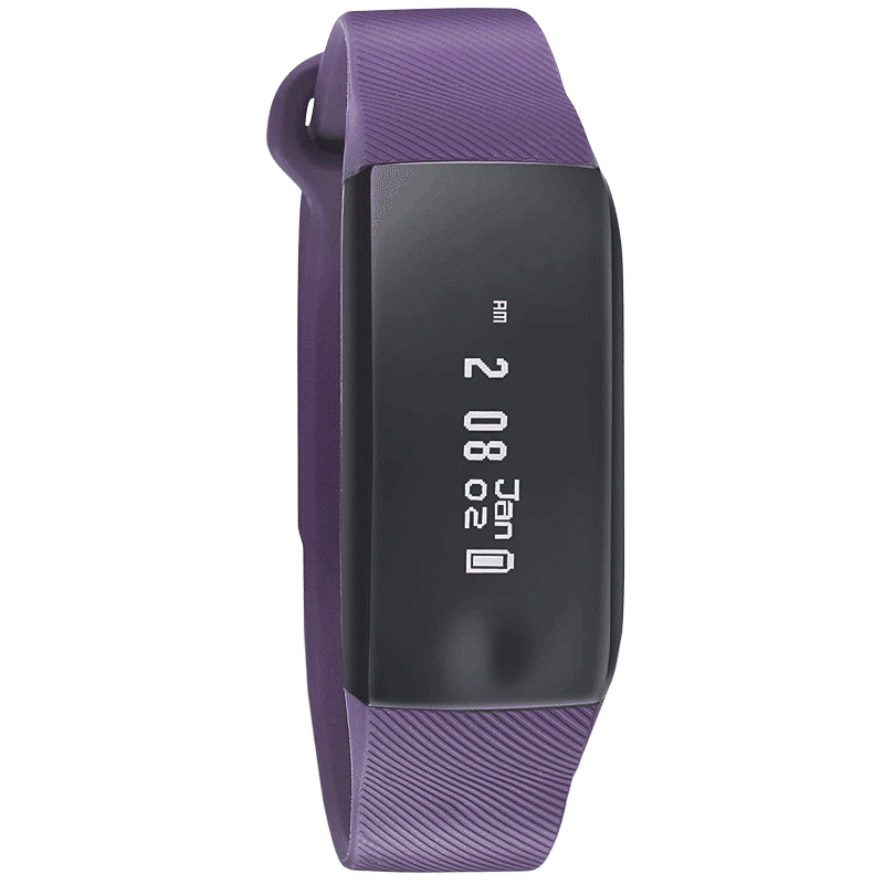 Fastrack Reflex Beat Smart Band (45.3mm) (Active Heart Rate Monitor, SWD90066PP02, Black/Purple, PU Band)_2