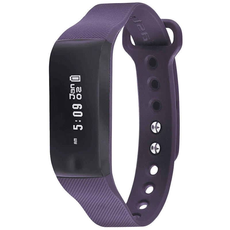 Fastrack Reflex Beat Smart Band (45.3mm) (Active Heart Rate Monitor, SWD90066PP02, Black/Purple, PU Band)_3