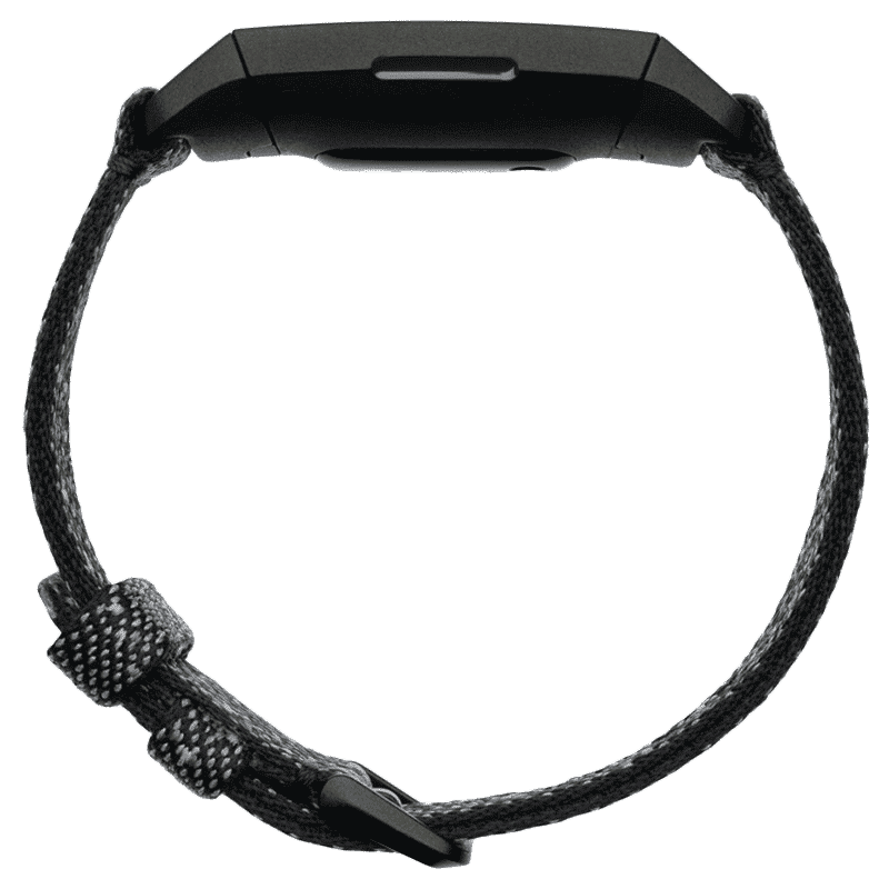 fitbit Charge 4 Fitness Tracker (Backlit Grayscale OLED Touchscreen, FB417BKGY, Black/Granite, Reflective Woven Band)_4