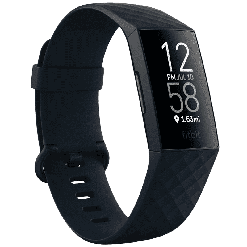 fitbit Charge 4 Fitness Tracker with Personalised Clock Face (1.5 Inch Intuitive Touchscreen PMOLED Display, Water Resistant, Storm Blue Strap) fitbit Charge 4 Fitness Tracker with Personalised Clock Face (1.5 Inch Intuitive Touchscreen PMOLED Display, Water Resistant, Storm Blue Strap)_2