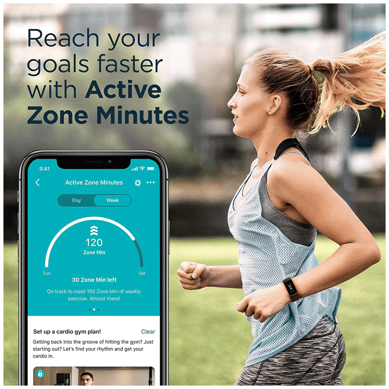 fitbit Charge 4 Fitness Tracker with Personalised Clock Face (1.5 Inch Intuitive Touchscreen PMOLED Display, Water Resistant, Storm Blue Strap) fitbit Charge 4 Fitness Tracker with Personalised Clock Face (1.5 Inch Intuitive Touchscreen PMOLED Display, Water Resistant, Storm Blue Strap)_10