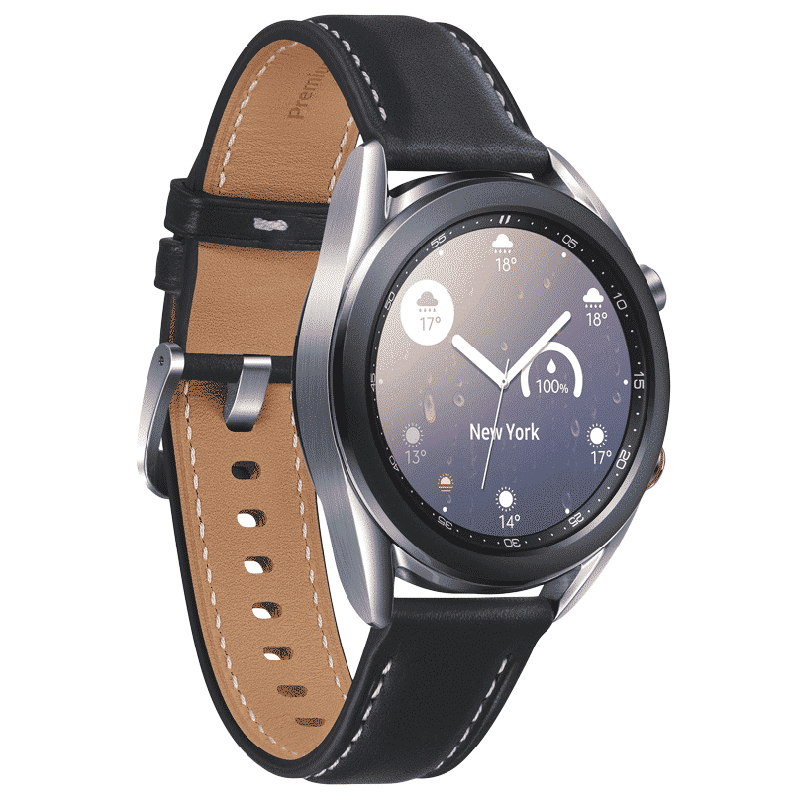 SAMSUNG Galaxy Watch3 GPS+Wi-Fi+4G SIM+Bluetooth Tizen OS Smartwatch (41mm Super AMOLED Display, Water Resistant, Black Strap)_2